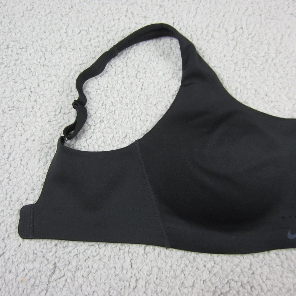 Nike DRI-FIT Sport Bra womens XS Black Stretchy Comfy Gym Yoga Run Comfy - Picture 7 of 16